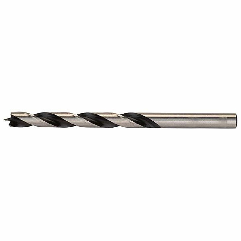 Chrome-Vanadium Steel Brad Point Drill Bit - Measurement System:Metric - Size:8 mm